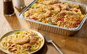 Olive Garden Menu with Prices & Calories 2026 155 Chicken Scampi (Serves 4 – 6)