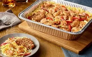 Olive Garden Menu with Prices & Calories 2026 13 Chicken and Shrimp Carbonara (Serves 4 – 6)