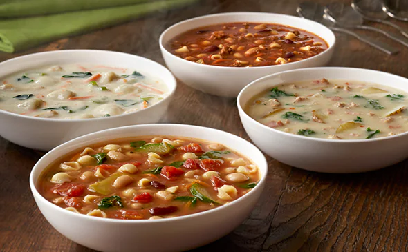 Olive Garden Menu with Prices & Calories 2026 64 Homemade Soups