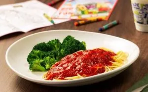 Olive Garden Menu with Prices & Calories 2026 139 Kids Tomato Sauce with Choice of Pasta (V)
