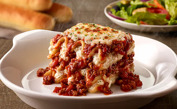 Olive Garden Menu with Prices & Calories 2026 69 Lasagna Classico