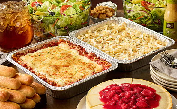 Olive Garden Menu with Prices & Calories 2026 160 Lasagna Combination
(Serves 8 – 14)