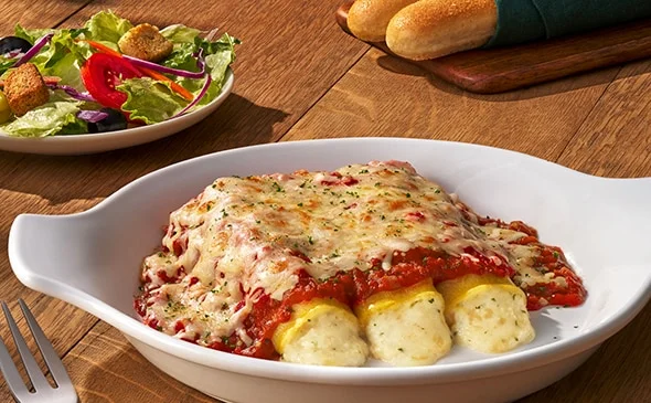 Olive Garden Menu with Prices & Calories 2026 31 Limited Time Four-Cheese Manicotti