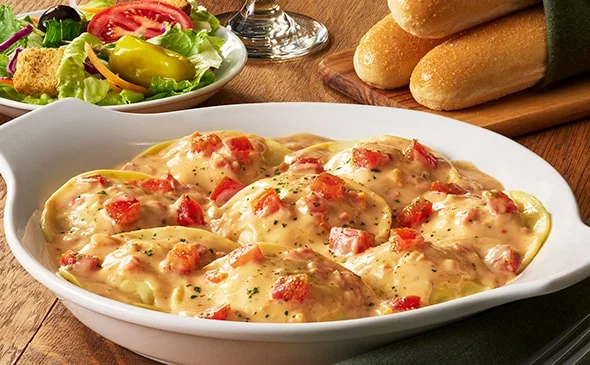 Olive Garden Menu with Prices & Calories 2026 30 Limited Time Ravioli di Portobello