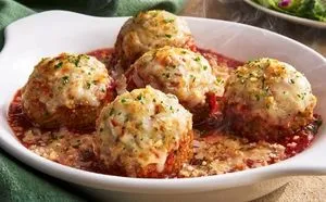 Olive Garden Menu with Prices & Calories 2026 20 Meatballs Parmigiana