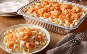 Olive Garden Menu with Prices & Calories 2026 148 Shrimp Alfredo (Serves 4 – 6)