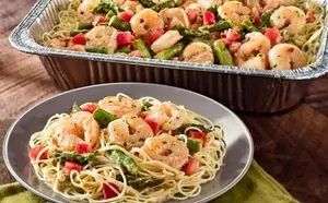 Olive Garden Menu with Prices & Calories 2026 12 Shrimp Scampi (Serves 4 – 6)