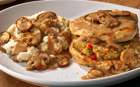 Olive Garden Menu with Prices & Calories 2026 45 Stuffed Chicken Marsala